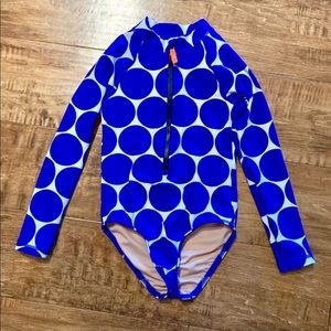 J crew Crewcuts girls swimsuit rash guard